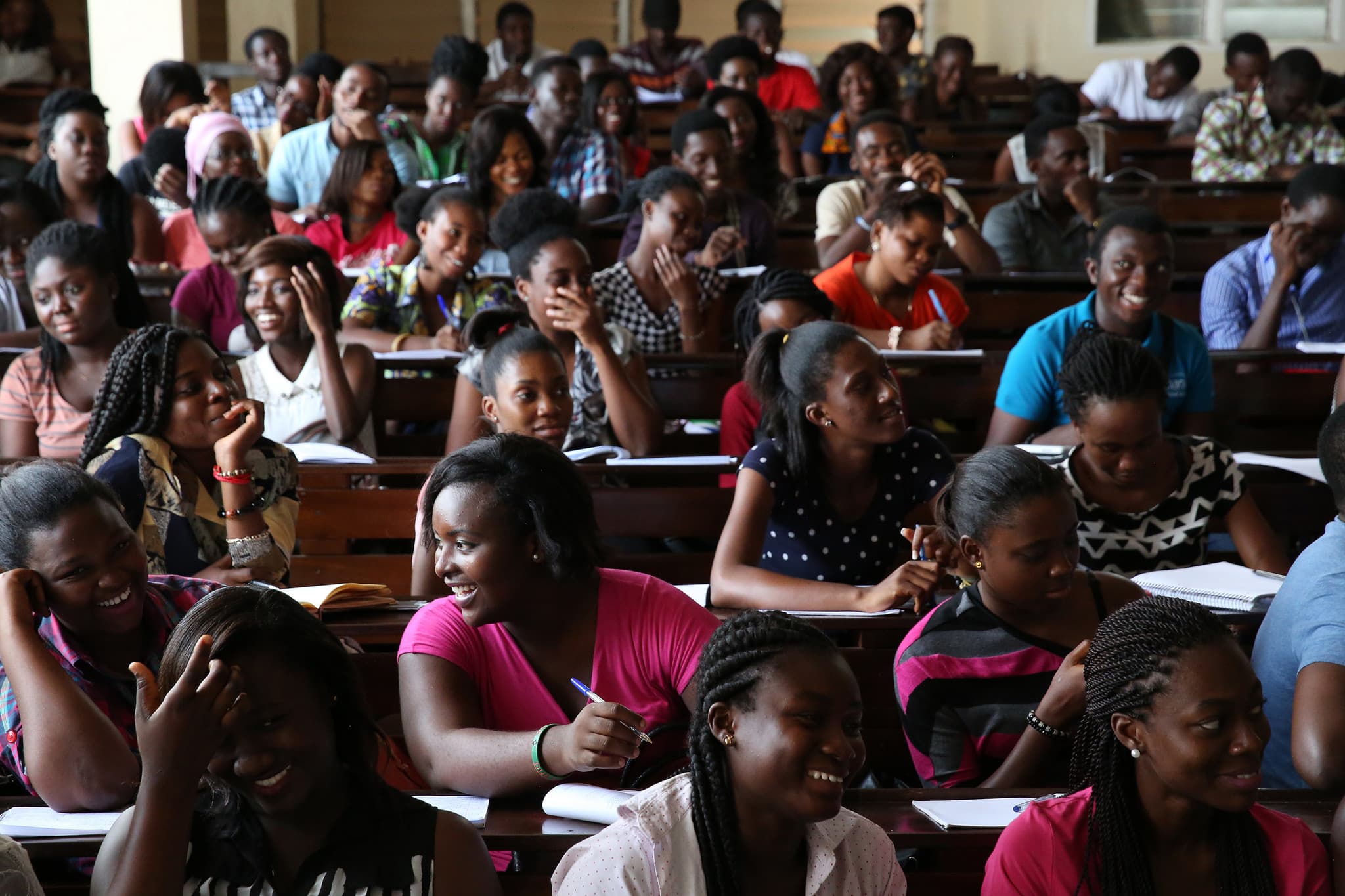 Students in a classroom